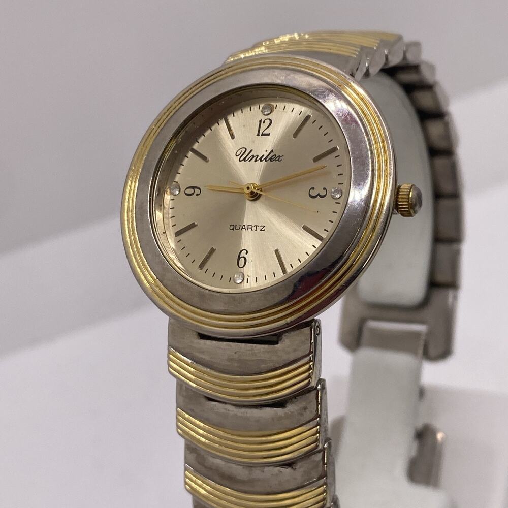 Unitex Vintage Womens Gold Tone Watch New Battery